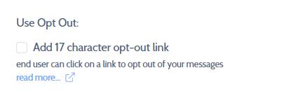 The opt-out option